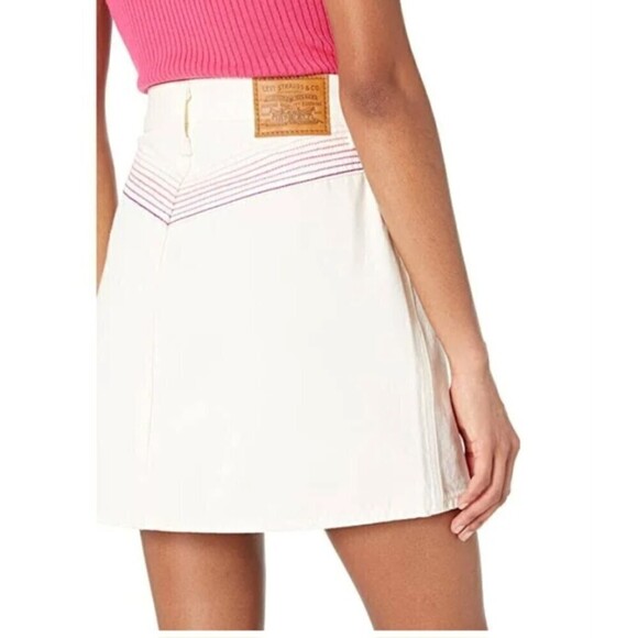 NEW! Levi's Rainbow Ribcage Skirt, 30 (US 10) - Picture 4 of 16